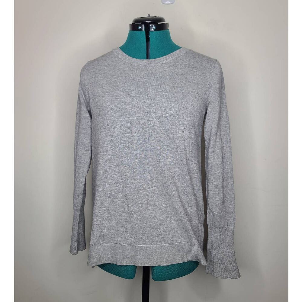 Philosophy gray long sleeve sweater - small